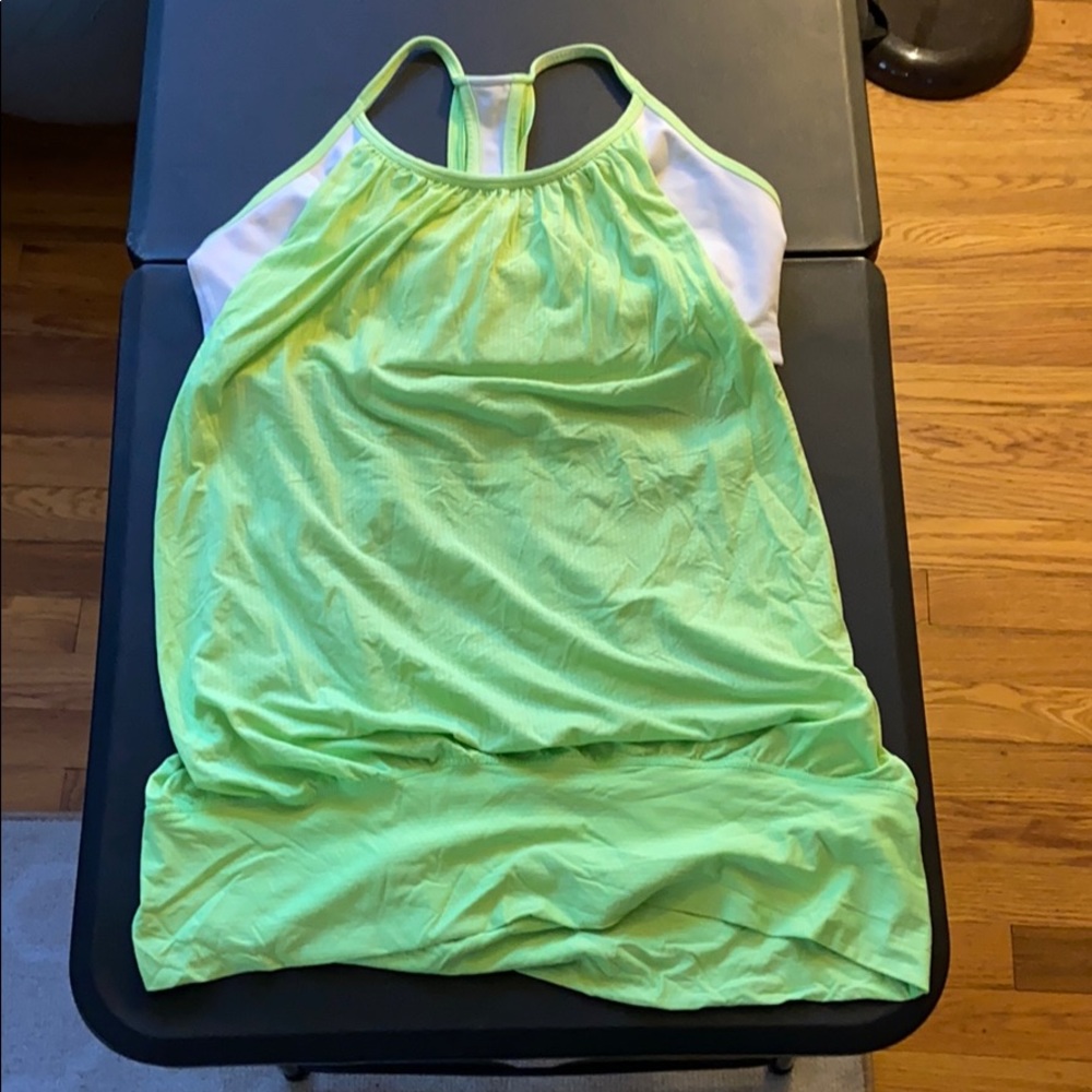 Bright green size 12 good condition. Lulu tank